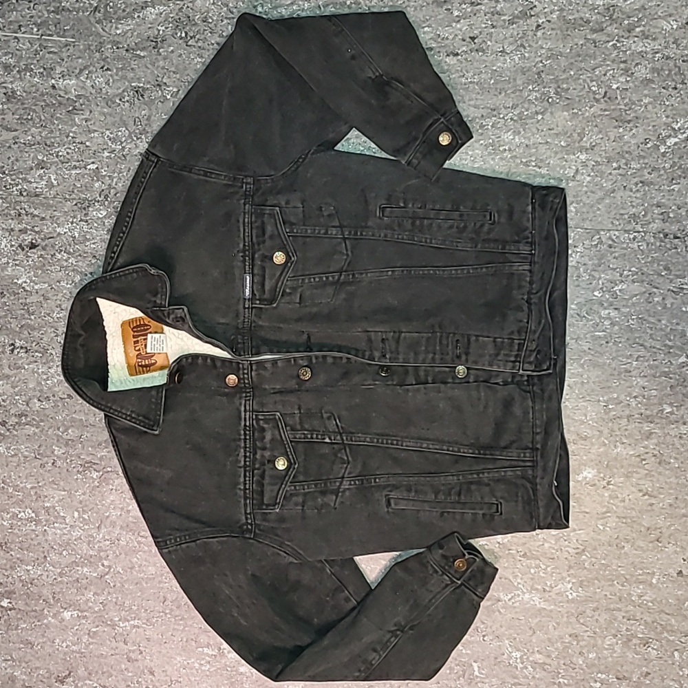 Vintage. Cosmo Jacket. Star Hiker. Sherpa-lined. Jean Jacket. Oversized Small
